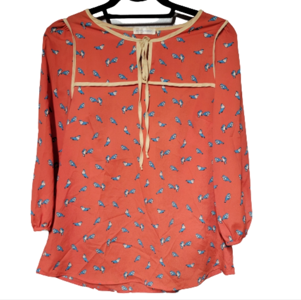 💌 Peppermint Bluebirds Top
